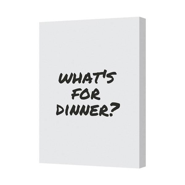 Benjamin Tate Design Whats For Dinner Canvas Art Print Modern Wall Decor Handmade UK
