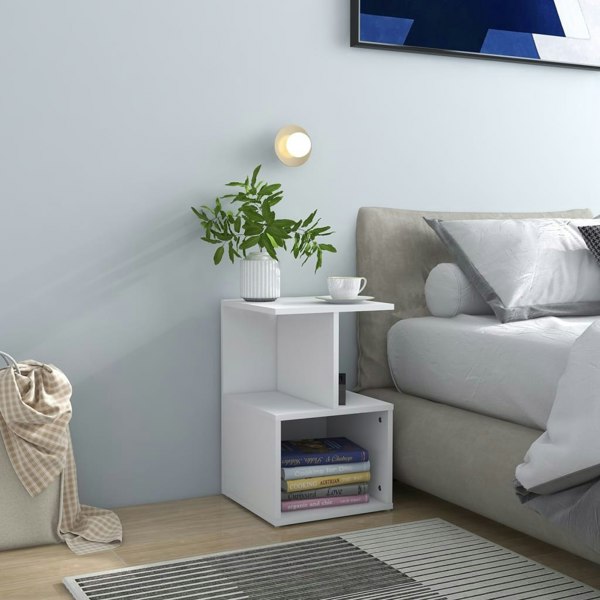 Berkfield Bedside Cabinets 2 pcs White 35x35x55 cm Engineered Wood