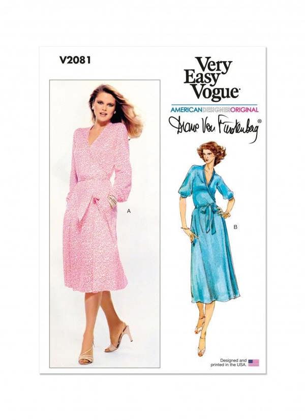 Vogue Sewing Pattern 2081, Dresses, Vintage Style for Women, B5 (8-10-12-14-16) - Easy