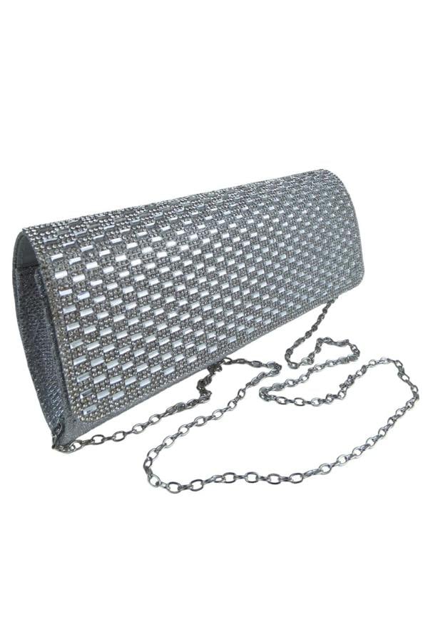 Paulo Due Diamante Tube Clutch Bag