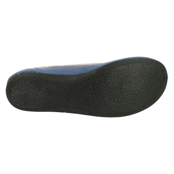 Padders Ladies Padders Wide Fitting Ballerina Slippers Happy