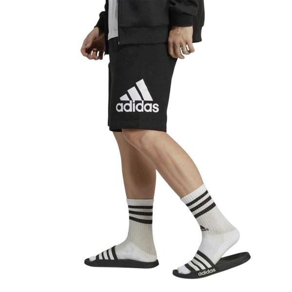Adidas Mens Terry Oversized Logo Shorts - Black - 