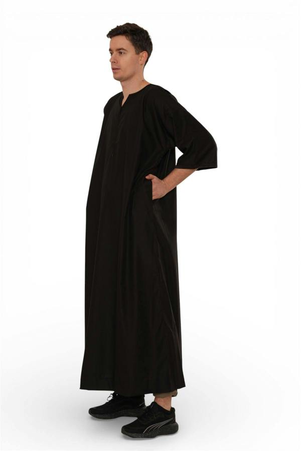 Infinity Leather Men's Ramadan Moroccan Gandoura Thobe Robe Djellaba Eid Jubba- TT-006