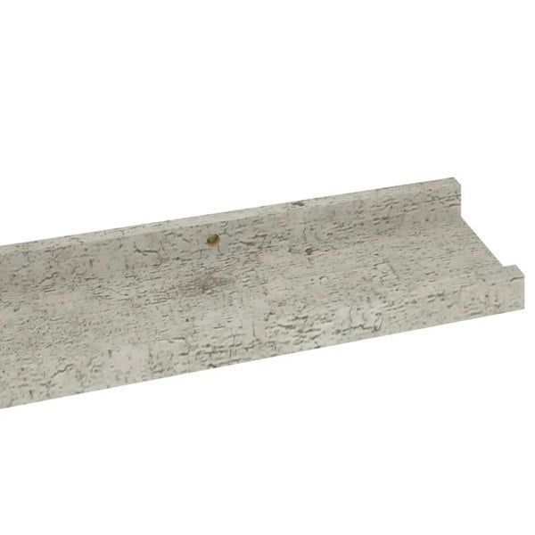 Berkfield Wall Shelves 4 pcs Concrete Grey 80x9x3 cm
