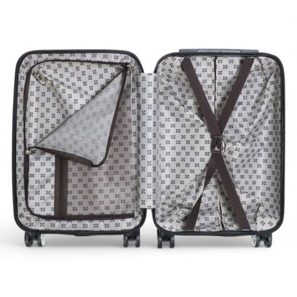 Snowball Strong Expandable Hard Shell Dual 4 Wheel Suitcase Set Print Luggage Cabin Travel Bag
