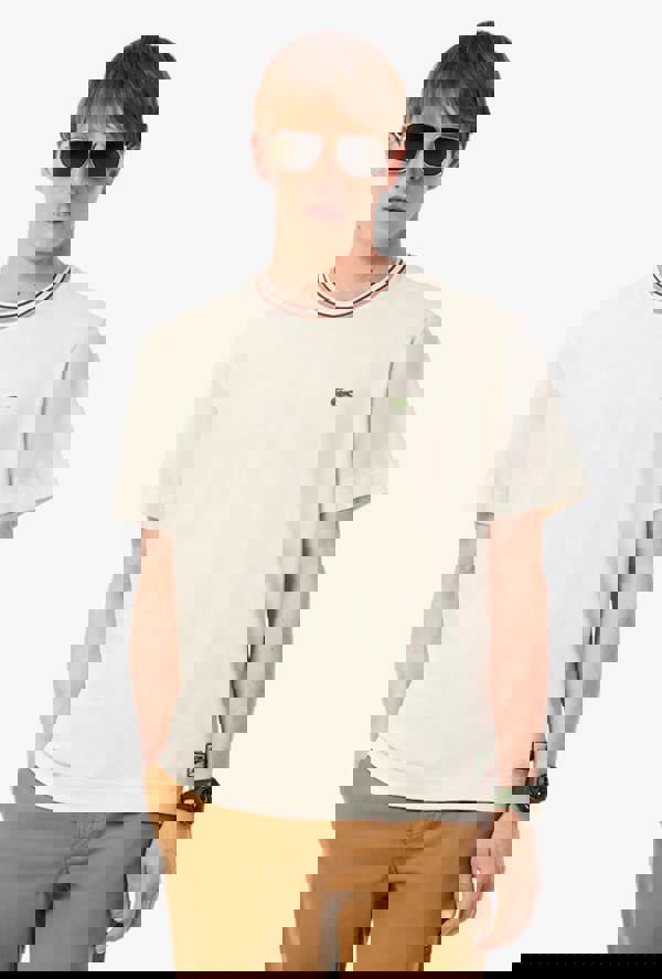 Lacoste French Made Stripe Neck T-Shirt