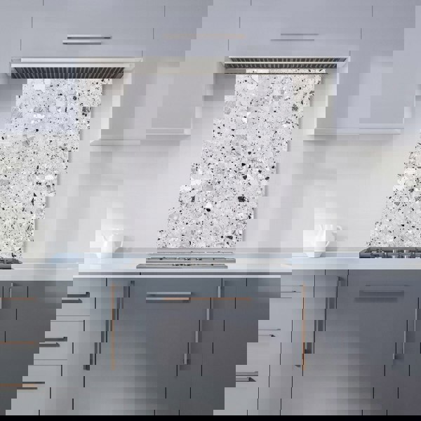 Warren Reed - Designer Silver Grey Quartz Effect Kitchen Splashback