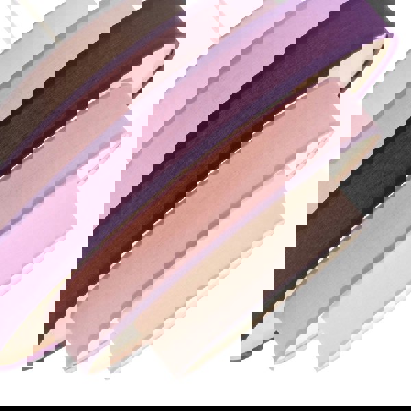 Five Tier Pendant Shade with Various Purple and Lilac Cotton Rings Image 3