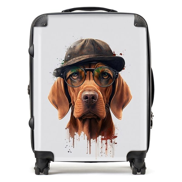 Warren Reed Hungarian Vizsla Dog Splashart Suitcase