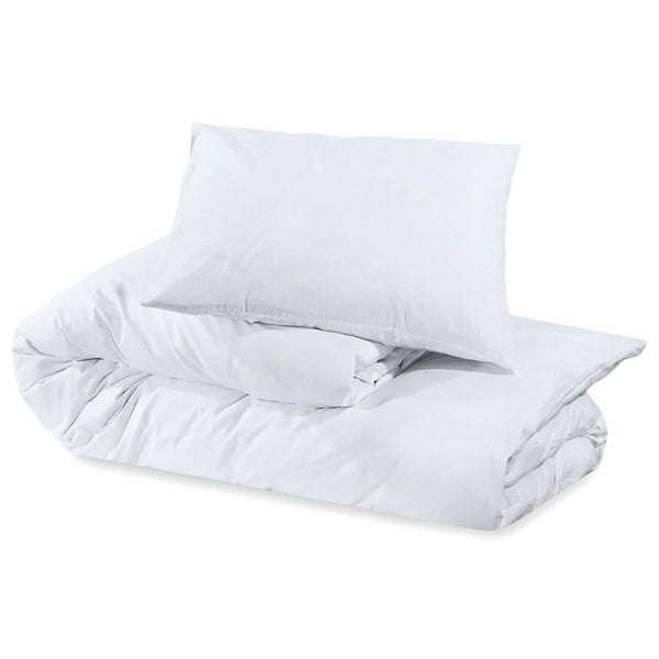 Berkfield Duvet Cover Set White 140x200 cm Light-weight Microfiber