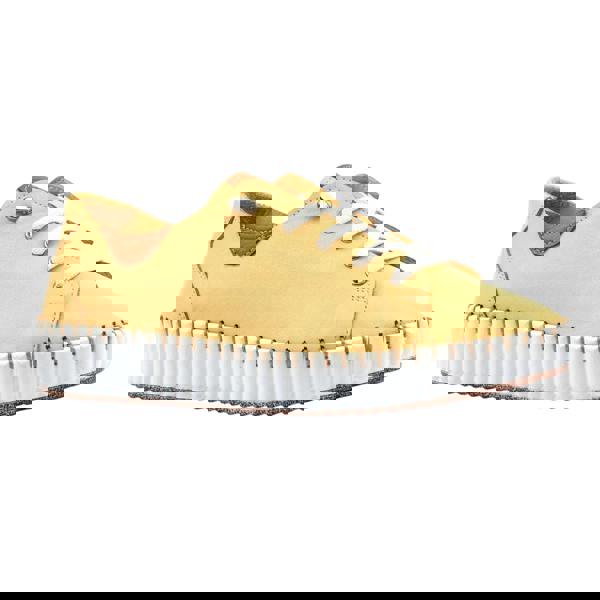Lunar Womens/Ladies Faith Leather Shoes - Lemon