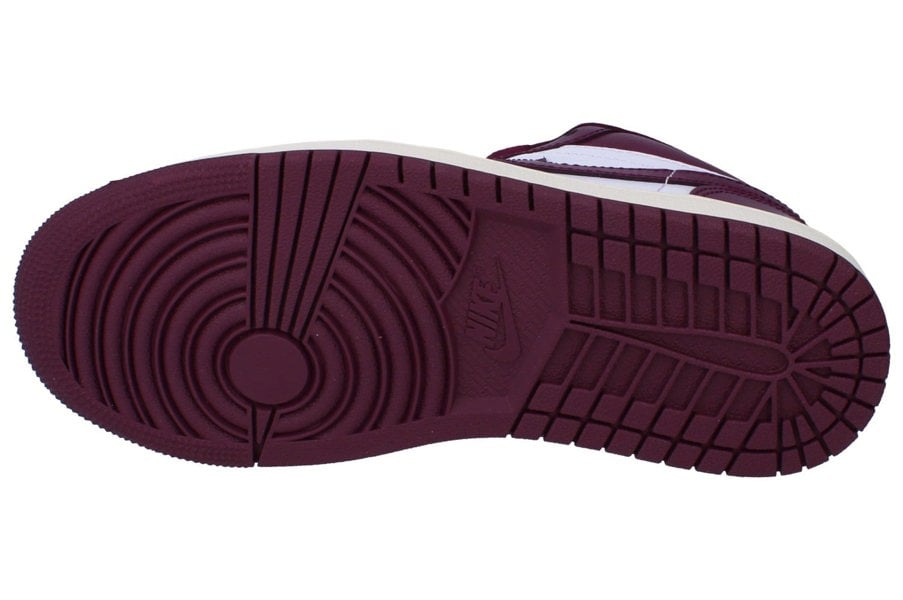 Nike Womens Air Jordan 1 Low Trainers Dc0774  161 - White Bordeaux Sail 161 - Photo 4