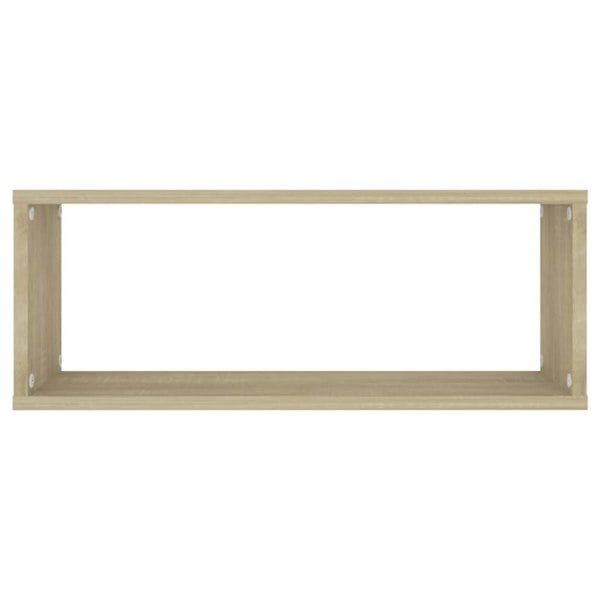 Berkfield Wall Cube Shelf 6 pcs Sonoma Oak 60x15x23 cm Engineered Wood