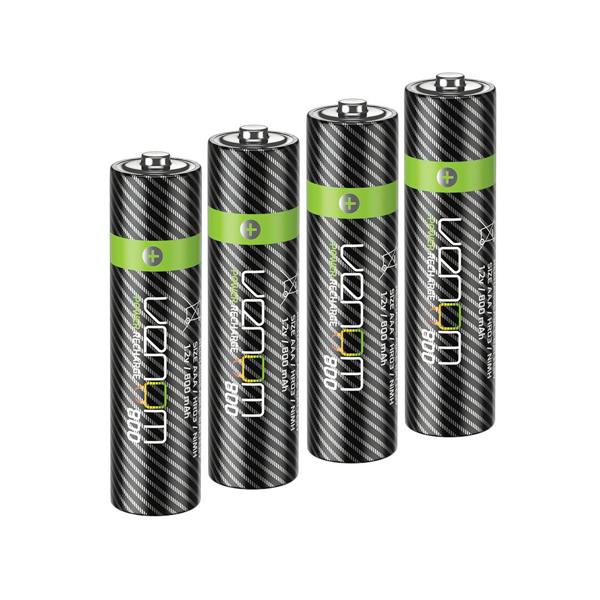 Venom Rechargeable Battery Charging Dock plus 4 x AAA 800mAh Batteries