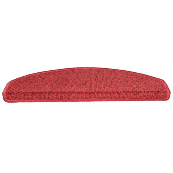 Berkfield Stair Mats 10 pcs 65x24x4 cm Bordeaux Red