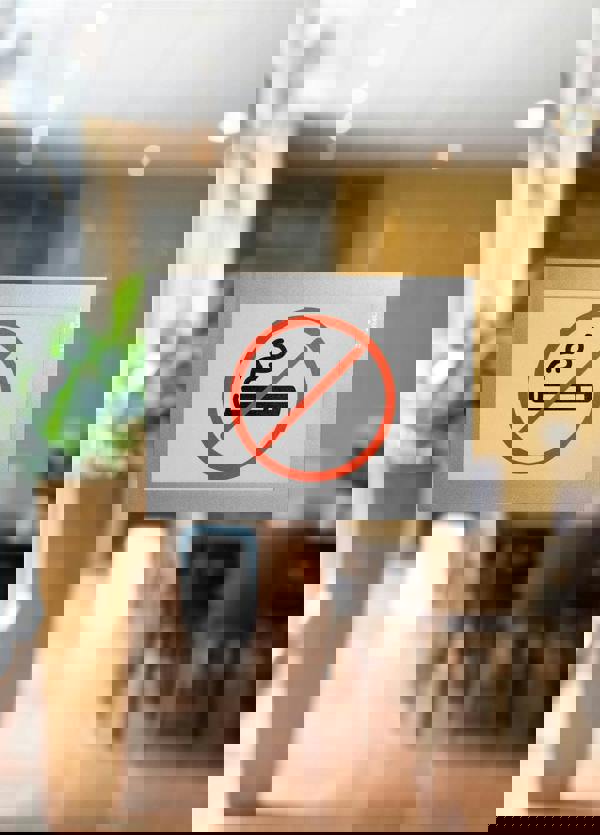 Durable DURAFRAME Self Adhesive Magnetic Signage Frame | 2 Pack | A6 Silver