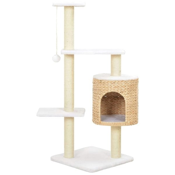 Berkfield Cat Tree with Sisal Scratching Post Seagrass