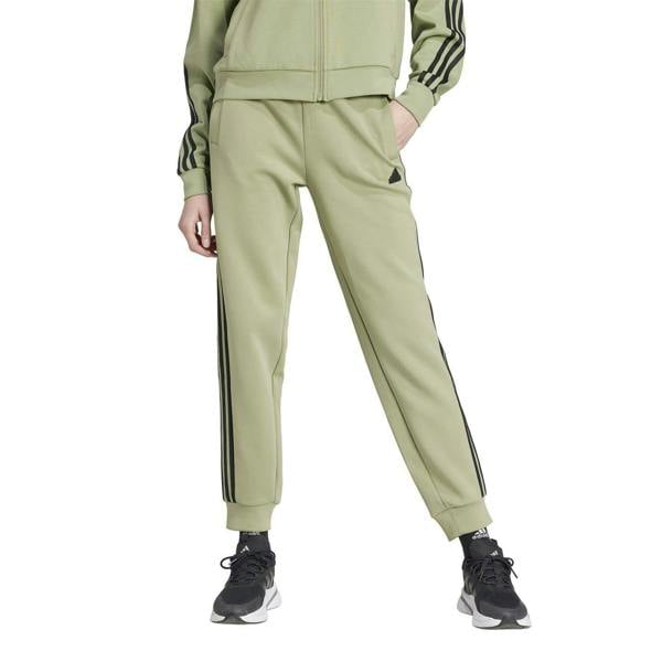 Adidas Womens/Ladies Future Icons 3 Stripes Jogging Bottoms - Green - 
