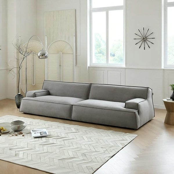 Fanny Two Seater, Three Seater, Four Seater Sofa, Suede, Grey-Rit Concept-Rit Concept