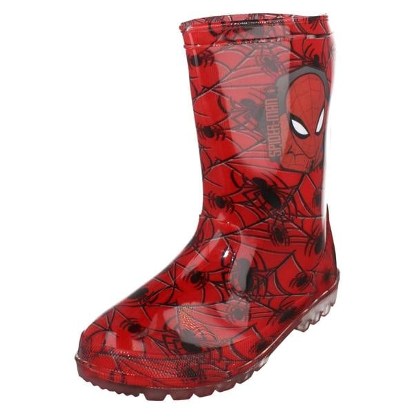 CHARACTER Boys Spiderman Wellington Boots GWI24046AA01SMZZ