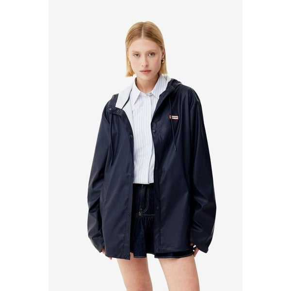Hunter Izzy Hooded Unisex Blue Jacket