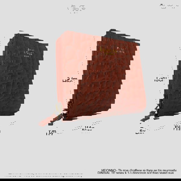 Assots London 'JOLLY' Red Croc Real Leather Designer Zip-Top Wallet