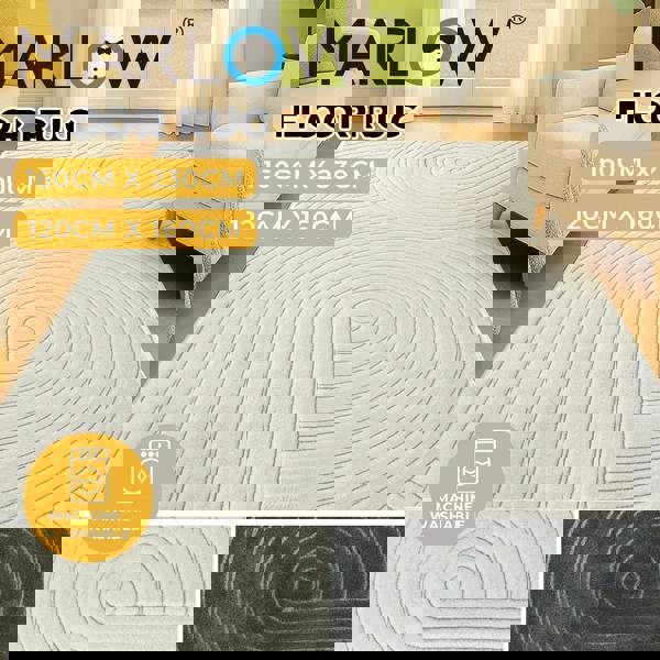 Marlow Large Area Rug for Living Room Bedroom Plush Velvet Soft Floor Carpet