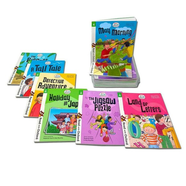 Biff, Chip and Kipper Stage 4 Read with Oxford: 5+: 16 Books Collection Set