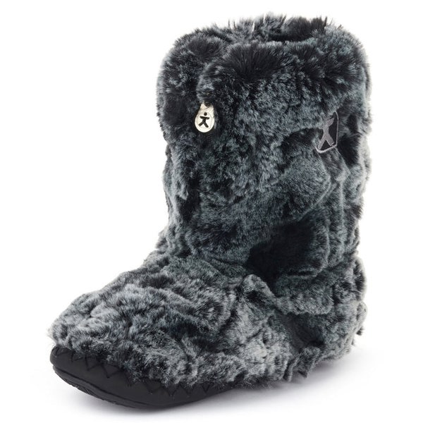 Bedroom Athletics COLE Womens Faux Fur Boots Black Wolf