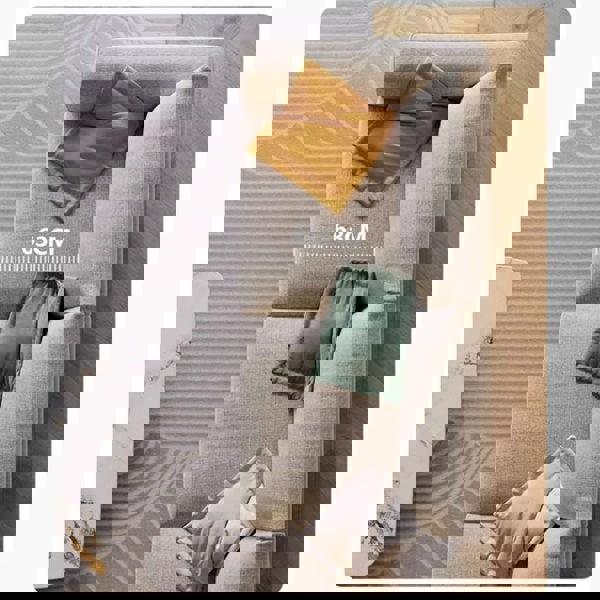 Caleb Modern Two Seater, Three Seater, Four Seater Sofa, Cotton Linen-Rit Concept-Rit Concept