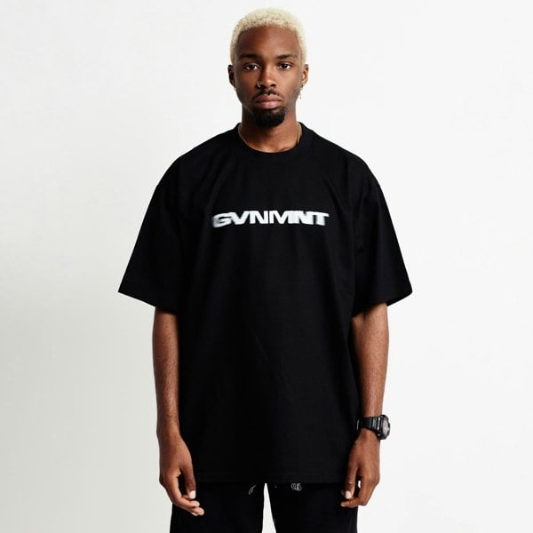 Blurred Lines Tee - Black - GVNMNT Clothing Co', European streetwear.