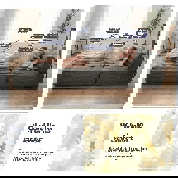 Levede Sofa Bed Convertible Boneless Floor Mattress Single Lightweight Portable