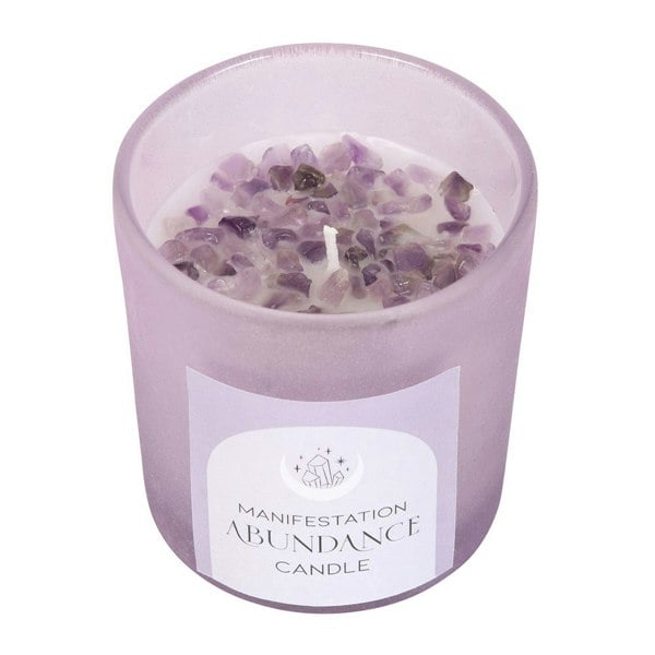 Something Different Abundance French Lavender Scented Candle - Purple/Frosted