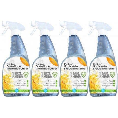ProKleen Pro-Kleen 750ml Granite, Marble & Natural Stone Cleaner Spray - 4 Pack
