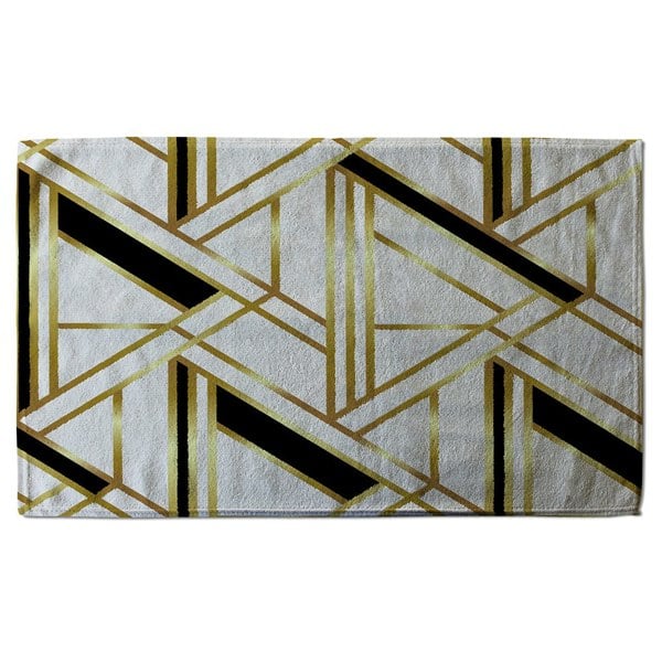Benjamin Tate Design Golden Art Deco (Bath Towel)