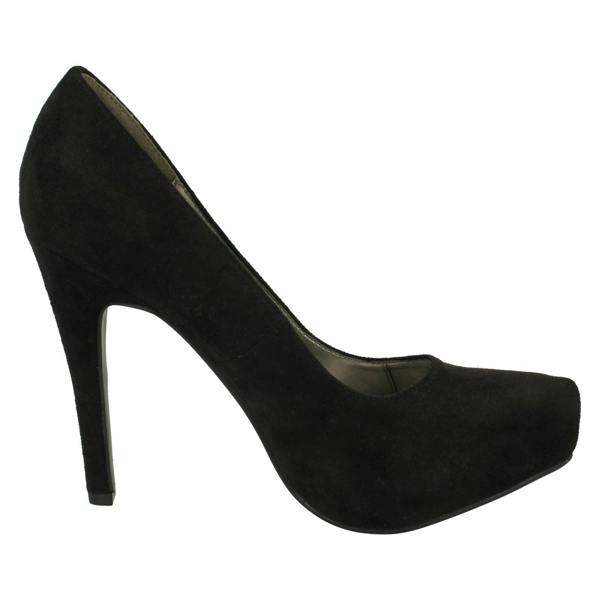 Spot On Ladies Spot On High Heel Platform Court Shoes
