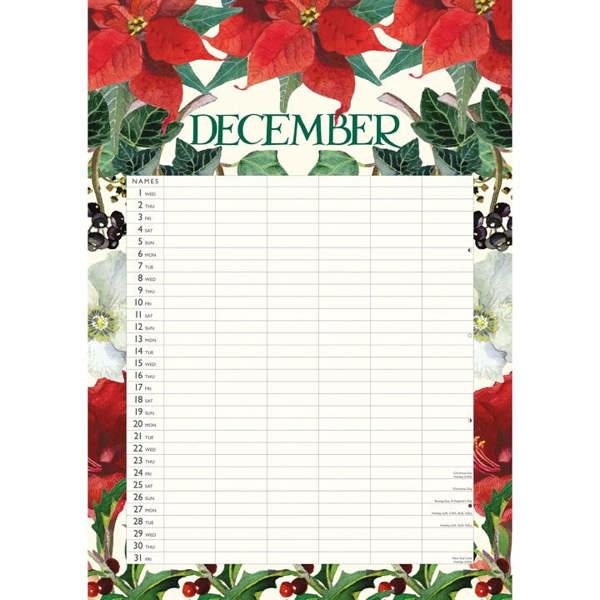 Emma Bridgewater A3 Home Organiser 2027, Family Planners, Month To View, Art, Gift