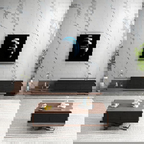 Pina Extendable TV Stand, Plywood-Weilai Concept-Weilai Concept