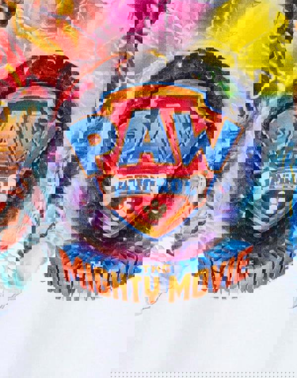 Paw Patrol Unisex Kids White Mighty Movie Short Sleeved T-Shirt