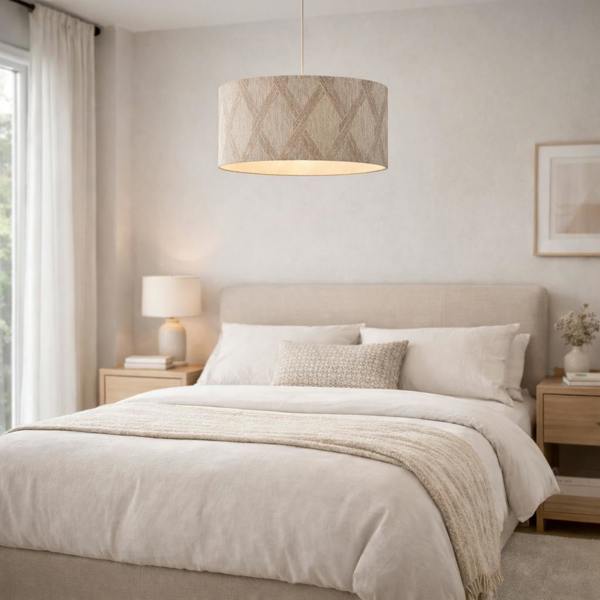 Pagazzi Lighting Parisa Silver Jacquard 40Cm Shade