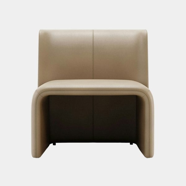 Domkapa Pereira Natural Leather Flow Armchair