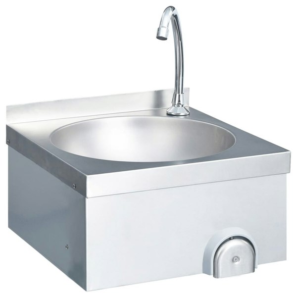 Berkfield Hand Wash Sink with Faucet and Soap Dispenser Stainless Steel