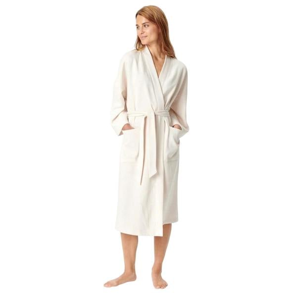 Boss Womens/Ladies Plain Kimono Sleeve Dressing Gown - Crystal Grey - 