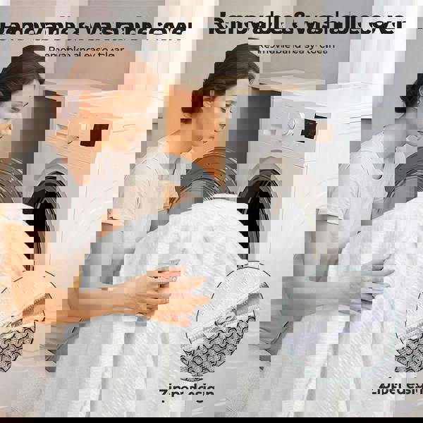 Lavio 4 Inch Mattress Topper Cooling Gel Memory Foam Bamboo Charcoal Washable