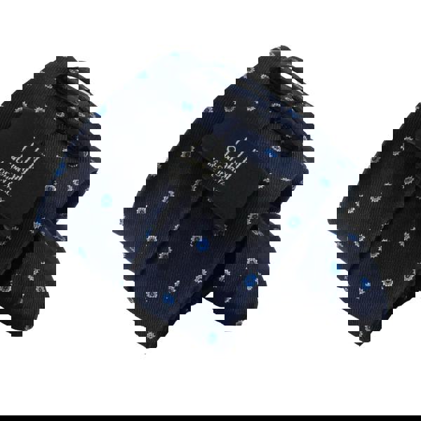 Dunhill luxurious mulberry silk tie in a cog pattern