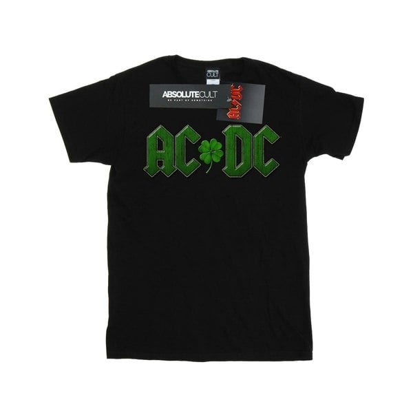 AC/DC Mens Shamrock Logo T-Shirt - Black