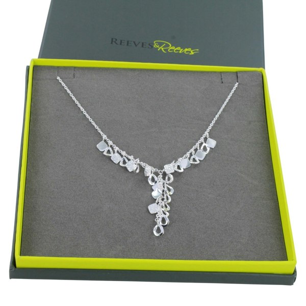 Sterling Silver Waterfall Necklace - Reeves & Reeves