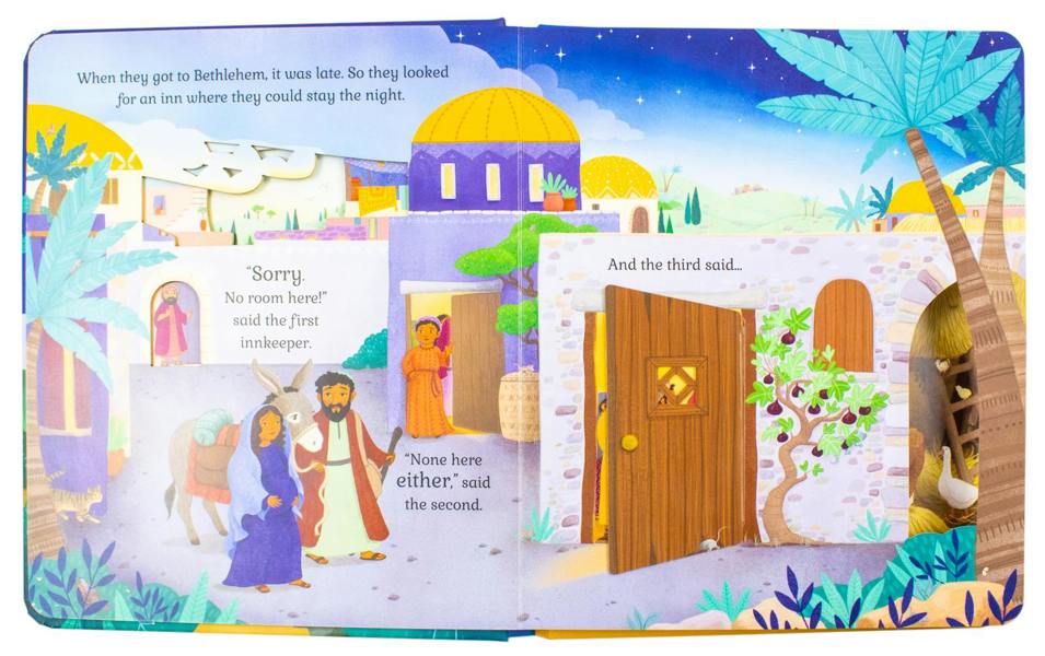 Peep Inside Christmas and Peep Inside Nativity 2 Books Collection Set by Katie Daynes, Anna Milbourne