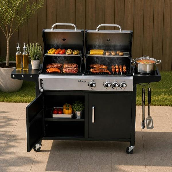 Groundlevel Large Family Gas Garden BBQ Grill
