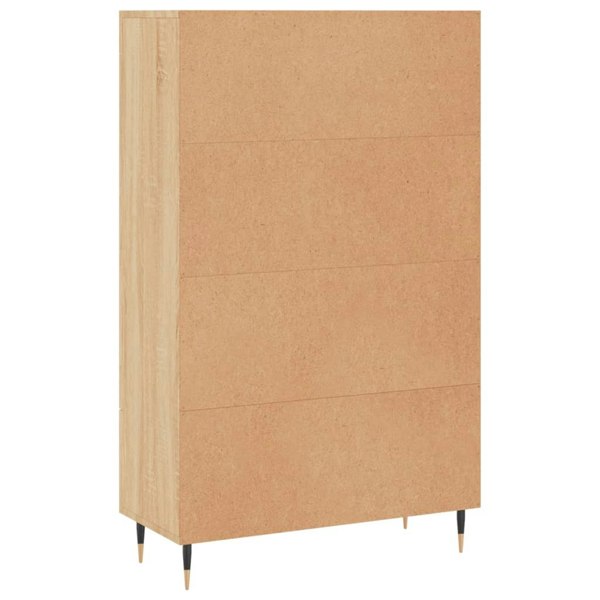 Berkfield Highboard Sonoma Oak 69.5x31x115 cm Engineered Wood